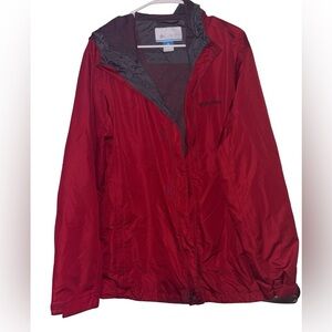 Columbia Sports Wear Red All Weather Jacket Size Large